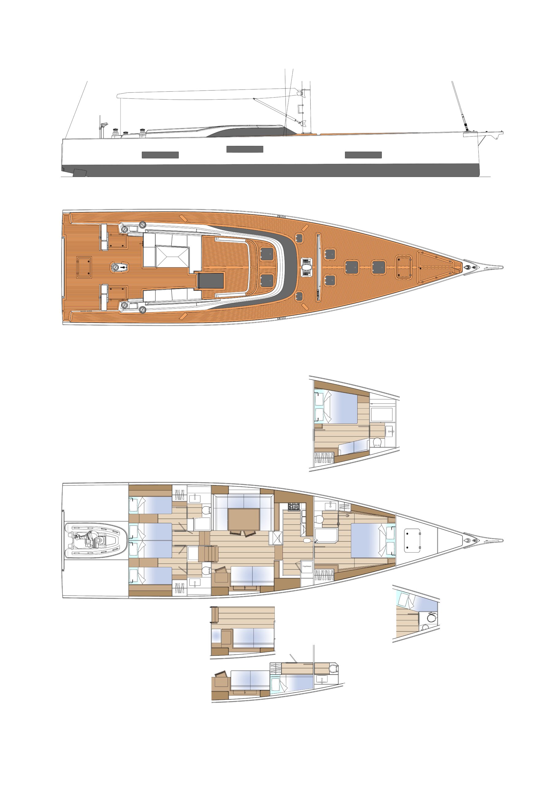 Plan Solaris Yachts 64 RS