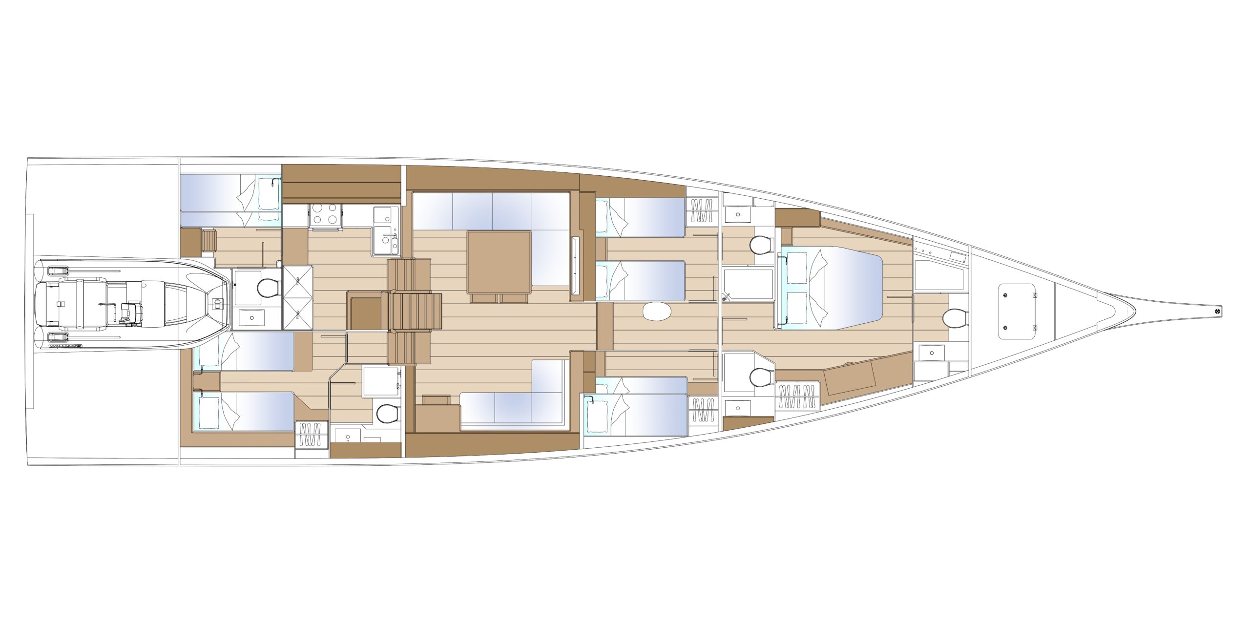 Plan Solaris Yachts 74