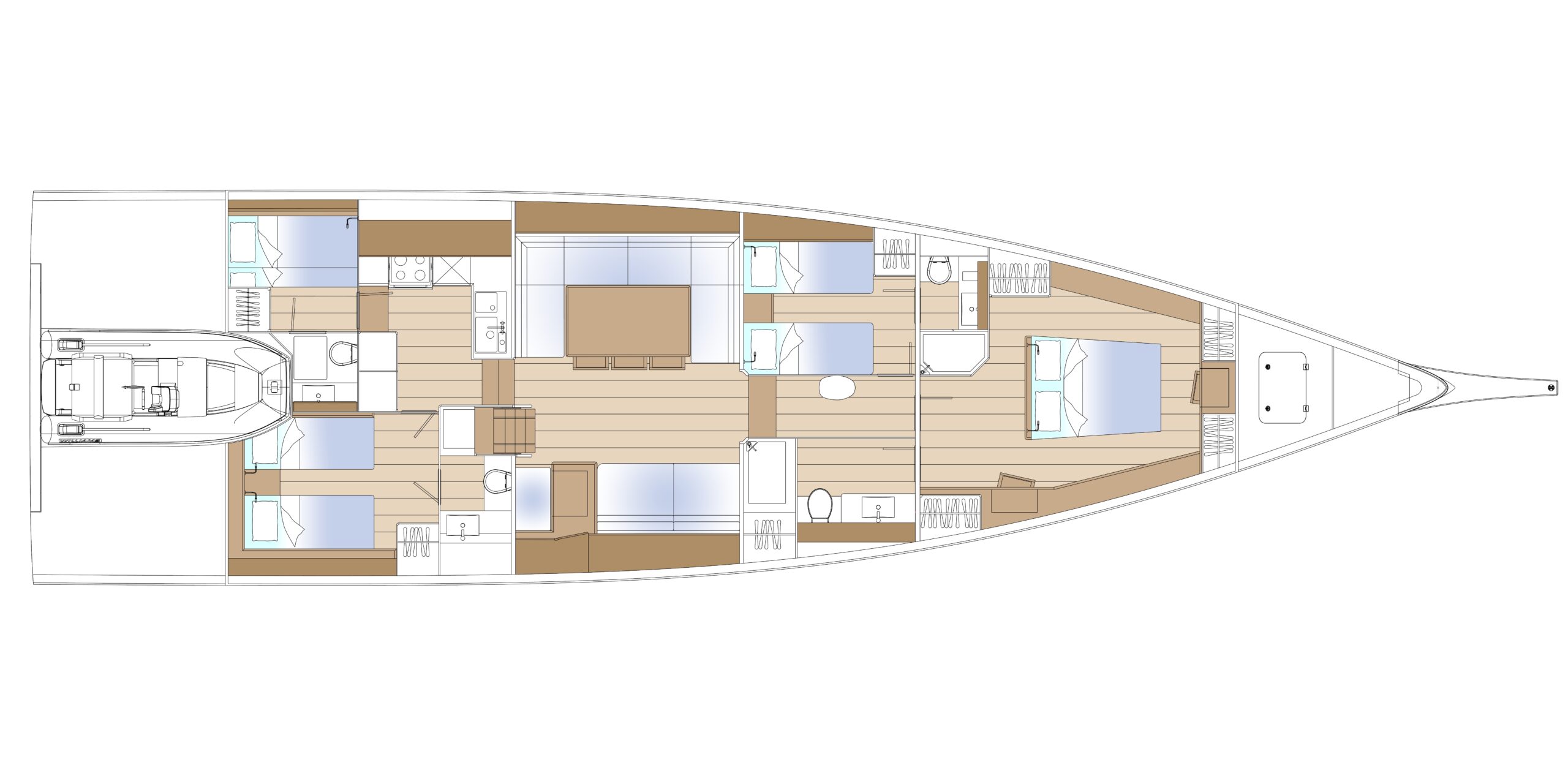 Plan Solaris Yachts 74 RS