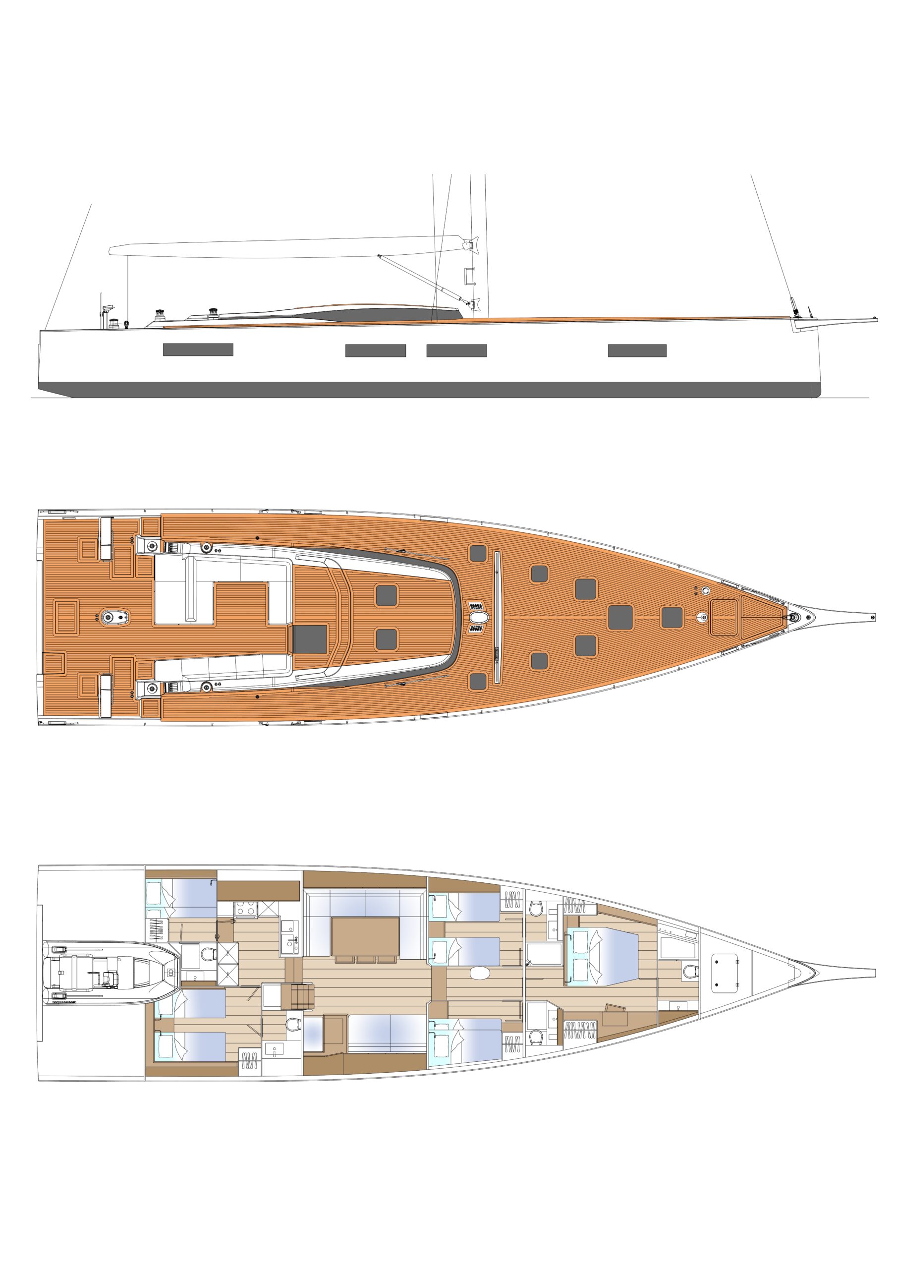 Plan Solaris Yachts 74 RS